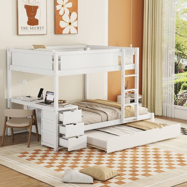 Bunk Beds with Hidden Trundle Storage